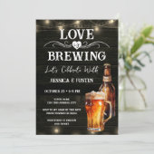 Invitation Love is Brewing Réception de Couple  (Debout devant)
