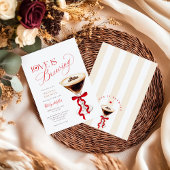 Invitation Love is Brewing Red Bow Bridal Shower