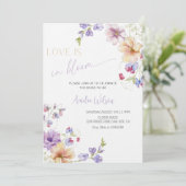 Invitation Love Is in Bloom Bridal Shower-Floral Spring Party (Debout devant)