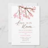 Invitation Love is in Bloom Cherry Blossoms Wedding (Devant)