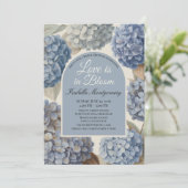 Invitation Love Is in Bloom Classic Blue Hydrangea (Debout devant)