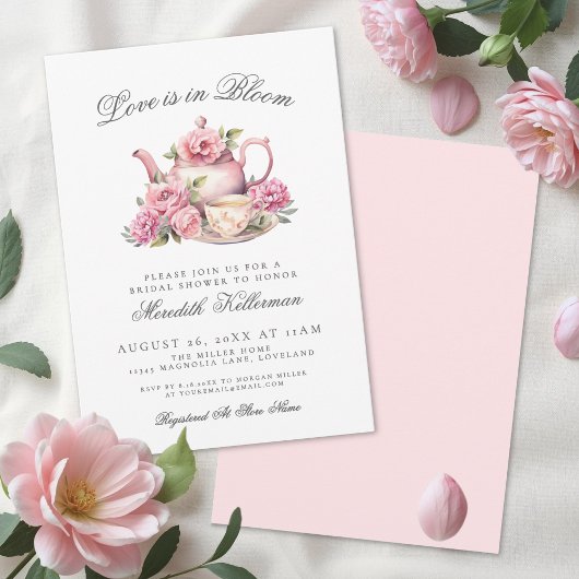 Invitation Love Is In Bloom Floral Bridal Shower