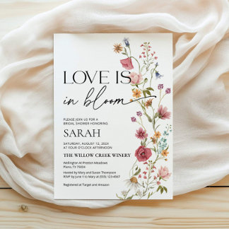 Invitation Love is In Bloom | Invitation de Fête d