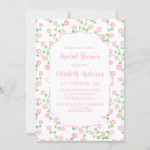 Invitation Love Is In Bloom Pink Floral Bridal Shower (Devant)