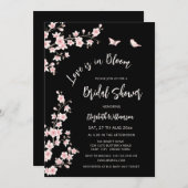 Invitation Love Is In Bloom | QR Code Registry Bridal Shower (Devant / Derrière)