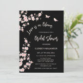 Invitation Love Is In Bloom | QR Code Registry Bridal Shower (Debout devant)