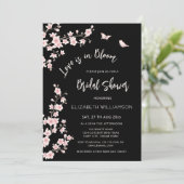 Invitation Love Is In Bloom | Registre de Code QR pour Enterr (Debout devant)