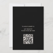 Invitation Love Is In Bloom | Registre de Code QR pour Enterr (Dos)