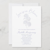 Invitation Love Is in Bloom Soft Line Art Hydrangea (Devant)
