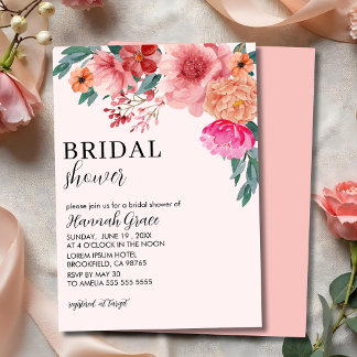Invitation Love is in bloom spring floral Bridal Shower