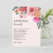 Invitation Love is in bloom spring floral Bridal Shower (Debout devant)