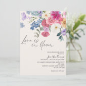 Invitation Love is in bloom spring floral bridal shower (Debout devant)