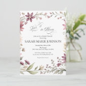 Invitation Love is in Bloom Spring Floral Bridal Shower (Debout devant)