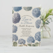 Invitation Love Is in Bloom Timeless Hydrangea (Debout devant)