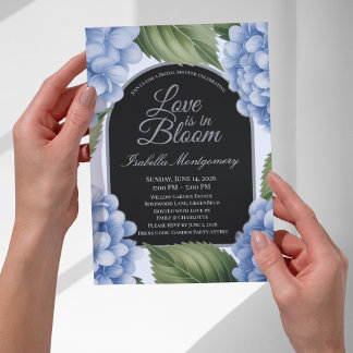 Invitation Love Is in Bloom Unique Hydrangea Bridal Shower