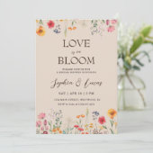 Invitation Love is in Bloom Wildflower Bridal Shower (Debout devant)