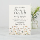 Invitation Love Is In Bloom Wildflower Bridal Shower (Debout devant)