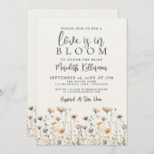 Invitation Love Is In Bloom Wildflower Bridal Shower (Devant / Derrière)