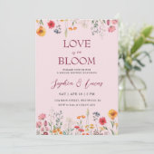 Invitation Love is in Bloom Wildflower Bridal Shower (Debout devant)