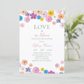 Invitation Love is in Bloom Wildflower Garden Bridal Shower (Debout devant)