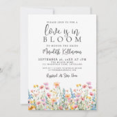 Invitation Love Is In Bloom Wildflowers Bridal Shower (Devant)