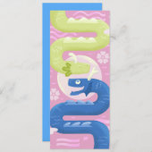 Invitation Love Is In The  Air - Funky Cute Style (Devant / Derrière)