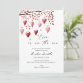 Invitation  Love is in the air valentine's bridal shower   (Debout devant)