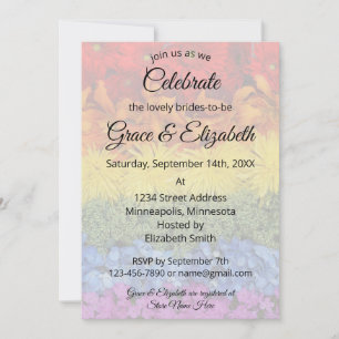 Invitation Love Is Love Fierté Florale Mariage