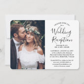 Invitation Love is Patient Wedding Reception 4 Photo Collage (Dos)