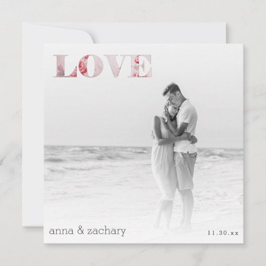 Invitation *~* LOVE Japanese Silk + RSVP - QR AR27 Mariage (Devant)