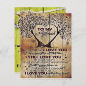 Invitation Love Letter To Husband | Special Gift For Man | (Devant / Derrière)