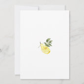 Invitation Love Limoncello Cocktail Fête des mariées (Dos)