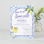 Invitation Love Limoncello Italien Fête des mariées manuscrit (Debout devant)