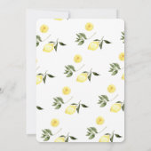 Invitation Love Limoncello Italien Fête des mariées manuscrit (Dos)