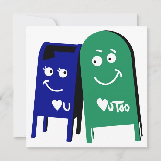 Invitation love mailboxes : je vous aime (Devant)