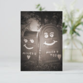 Invitation love mailboxes : vous m'avez manqué (Debout devant)