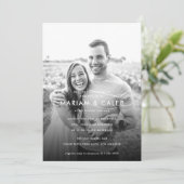 Invitation Love Maternity Photo Couples Baby shower (Debout devant)