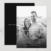 Invitation Love Maternity Photo Couples Baby shower (Devant / Derrière)