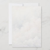 Invitation Love Moon Stars Or Blanc Baby shower neutre (Dos)