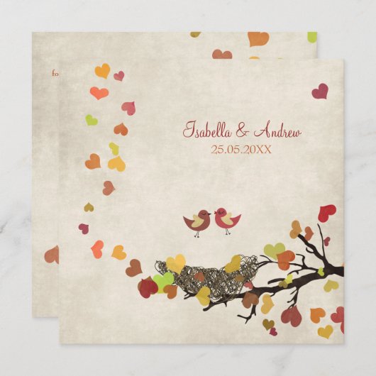 Invitation Love Nest (Devant / Derrière)