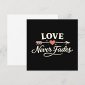 Invitation Love Never Fades Right Pointing Matching Couple (Devant / Derrière)
