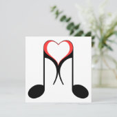 Invitation love note : 8e note (Debout devant)