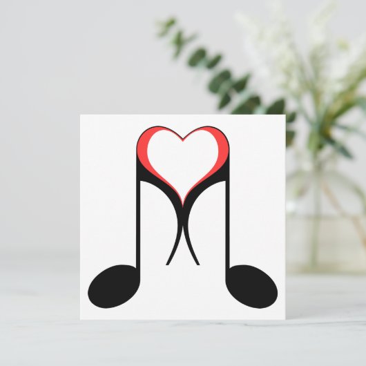 Invitation love note : 8e note (Debout devant)