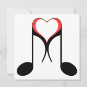 Invitation love note : 8e note (Devant)