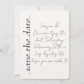 Invitation Love Note Enregistrer la date (Devant)