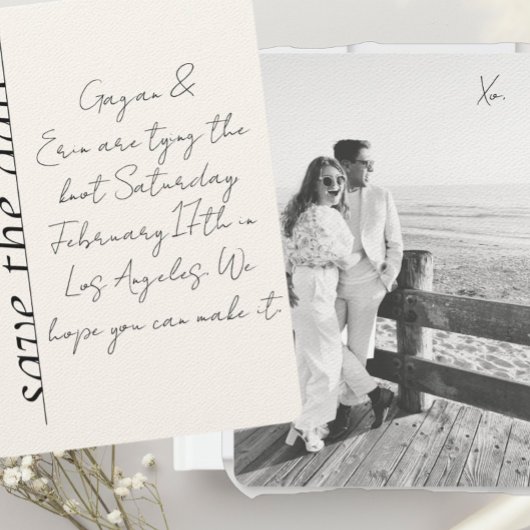 Invitation Love Note Enregistrer la date