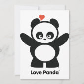 Invitation Love Panda® (Devant)