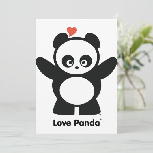 Invitation Love Panda® (Debout devant)