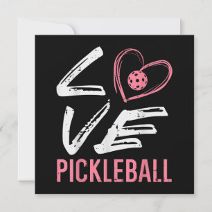 Invitation Love Pickleball Coeur Pickle Ball Femmes Filles En