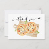 Invitation Love & Pizza Thank You Note (Devant)